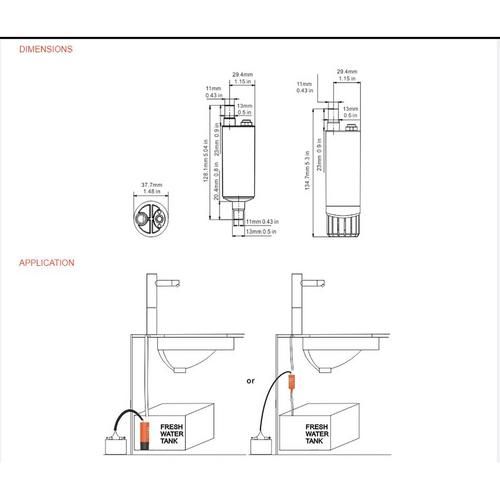 PUMP IN-LINE 12,6L 12V